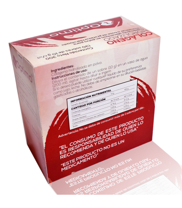 Colágeno Hidrolizado - caja de 300g - reverso