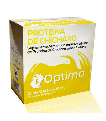 Proteína de Chícharo sabor plátano - caja de 450g - vista 15º